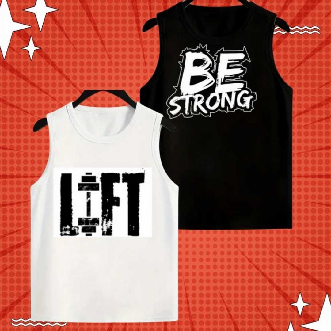 Sleeveless Tank Top 2 Pcs Combo