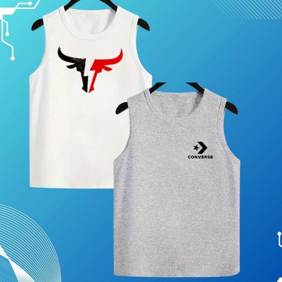Sleeveless Tank Top 2 Pcs Combo