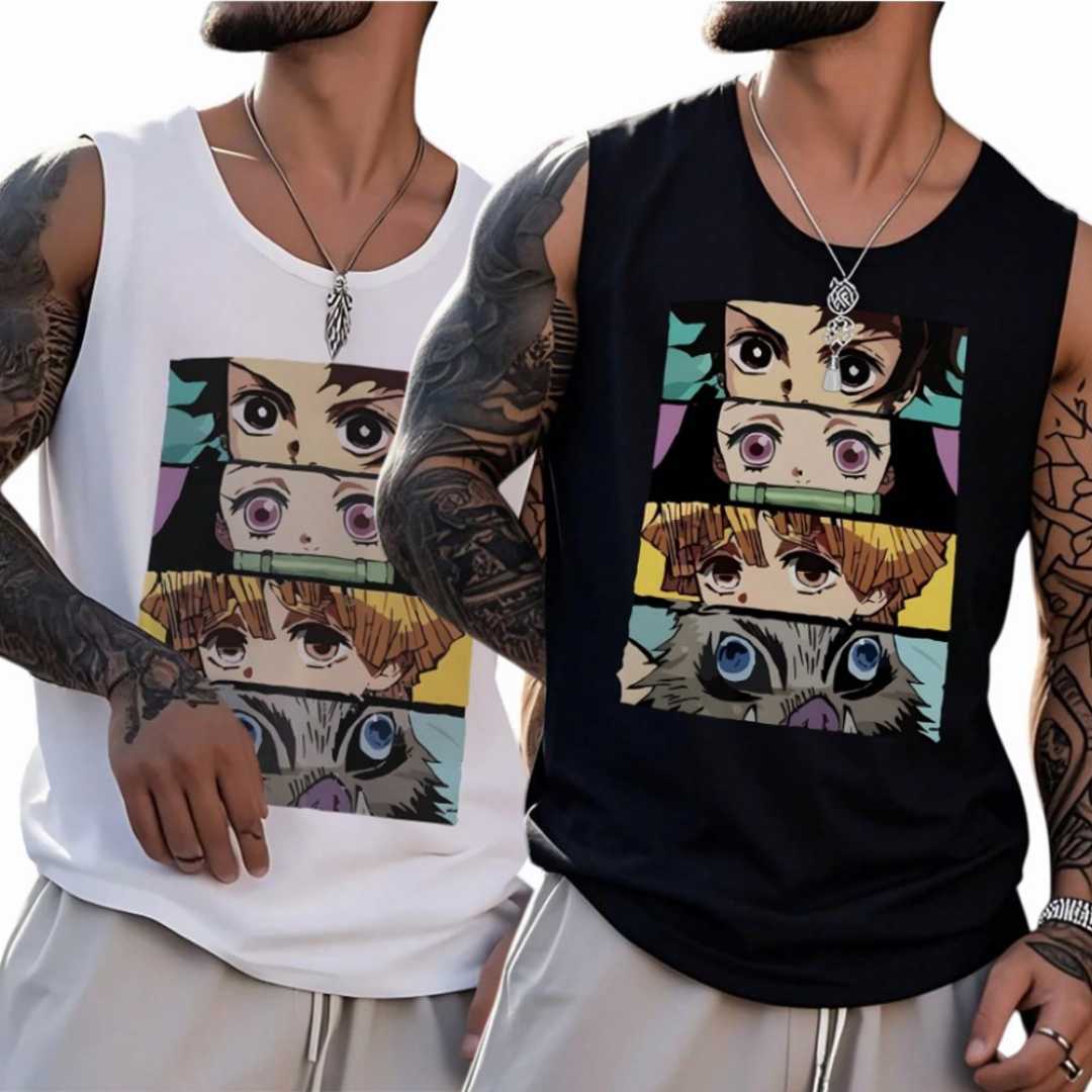 Sleeveless Tank Top 2 Pcs Combo